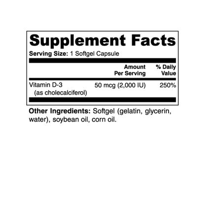 VITAMIN D3 2,000 IU