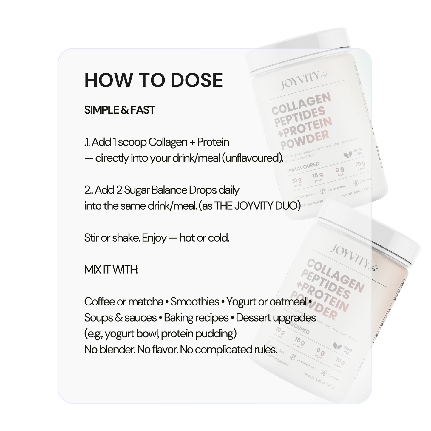 COLLAGEN Peptides + PROTEIN Powder
