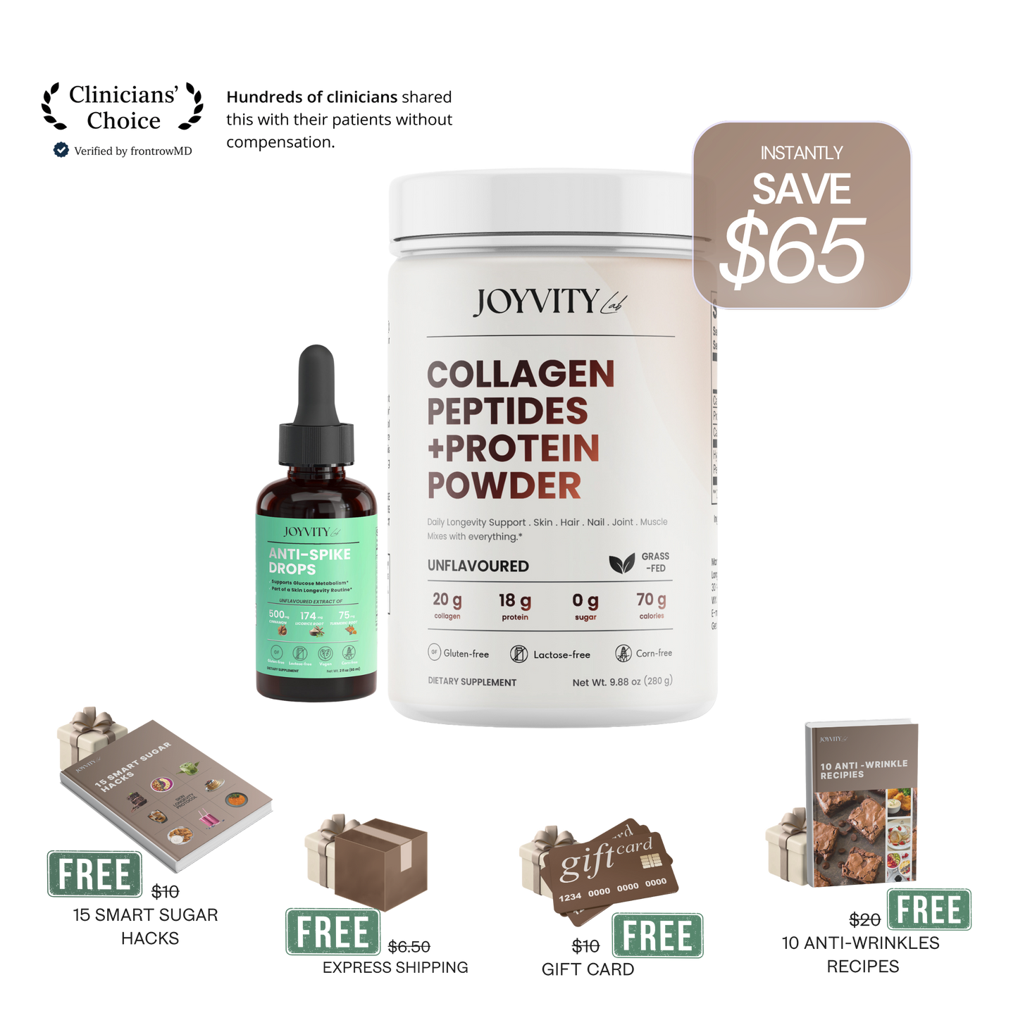 Collagen Protein Powder + ANTI Spike Formula