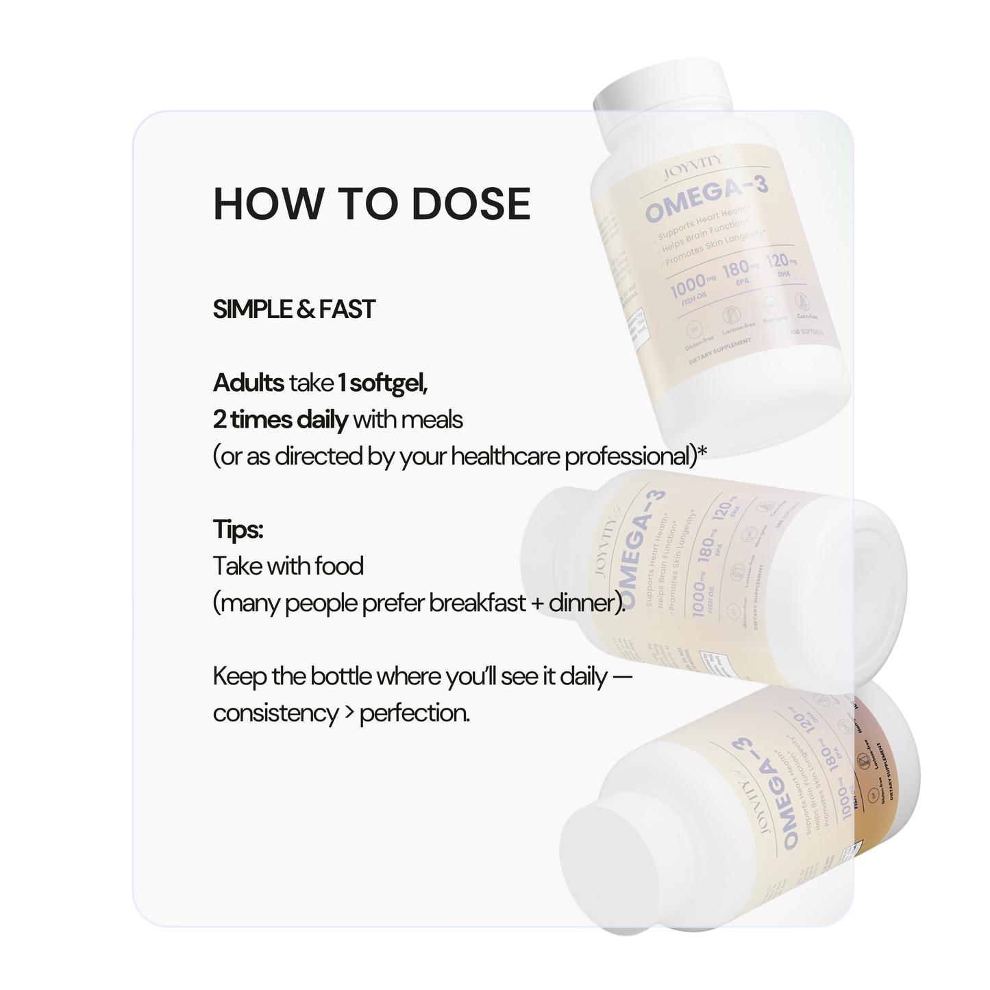 OMEGA-3 EPA 180mg + DHA 120mg